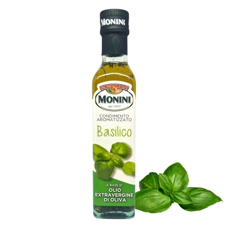 Monini Oliwa Extra Vergine 250 ml – Aromat Bazylii – Basilico
